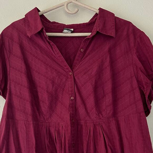 Vintage Route 66 short sleeve babydoll peplum empire waist boho Y2K Retro 3X - Picture 2 of 13